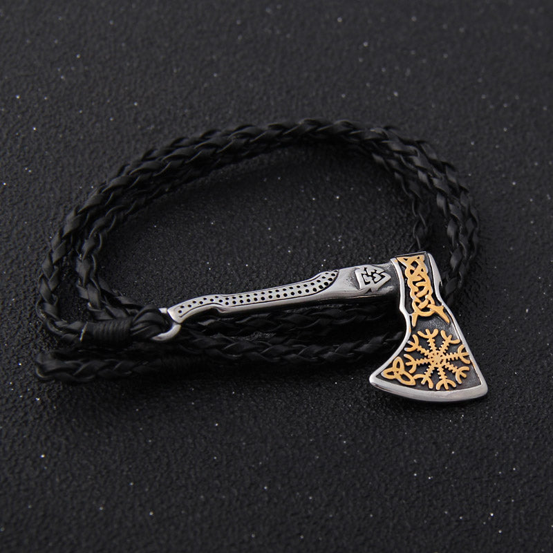 Gold Helm-Axt-Armband