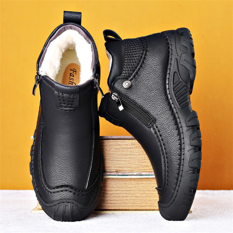 Komfortable Leder Stiefel für Männer