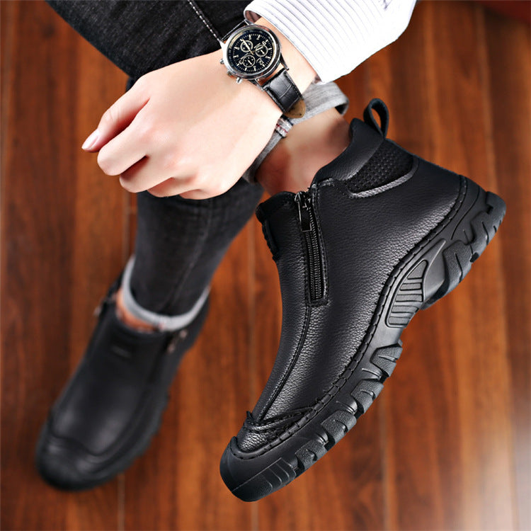 Komfortable Leder Stiefel für Männer