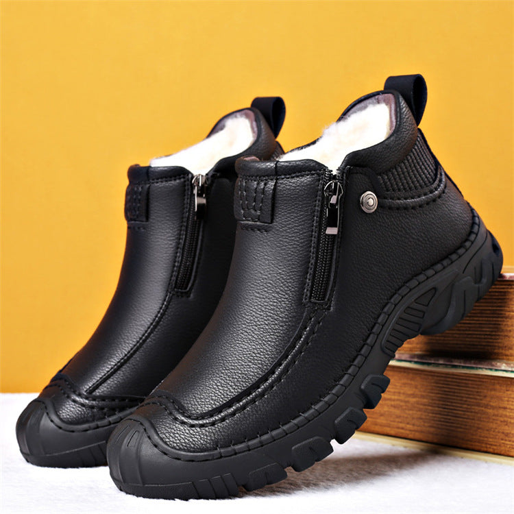 Komfortable Leder Stiefel für Männer