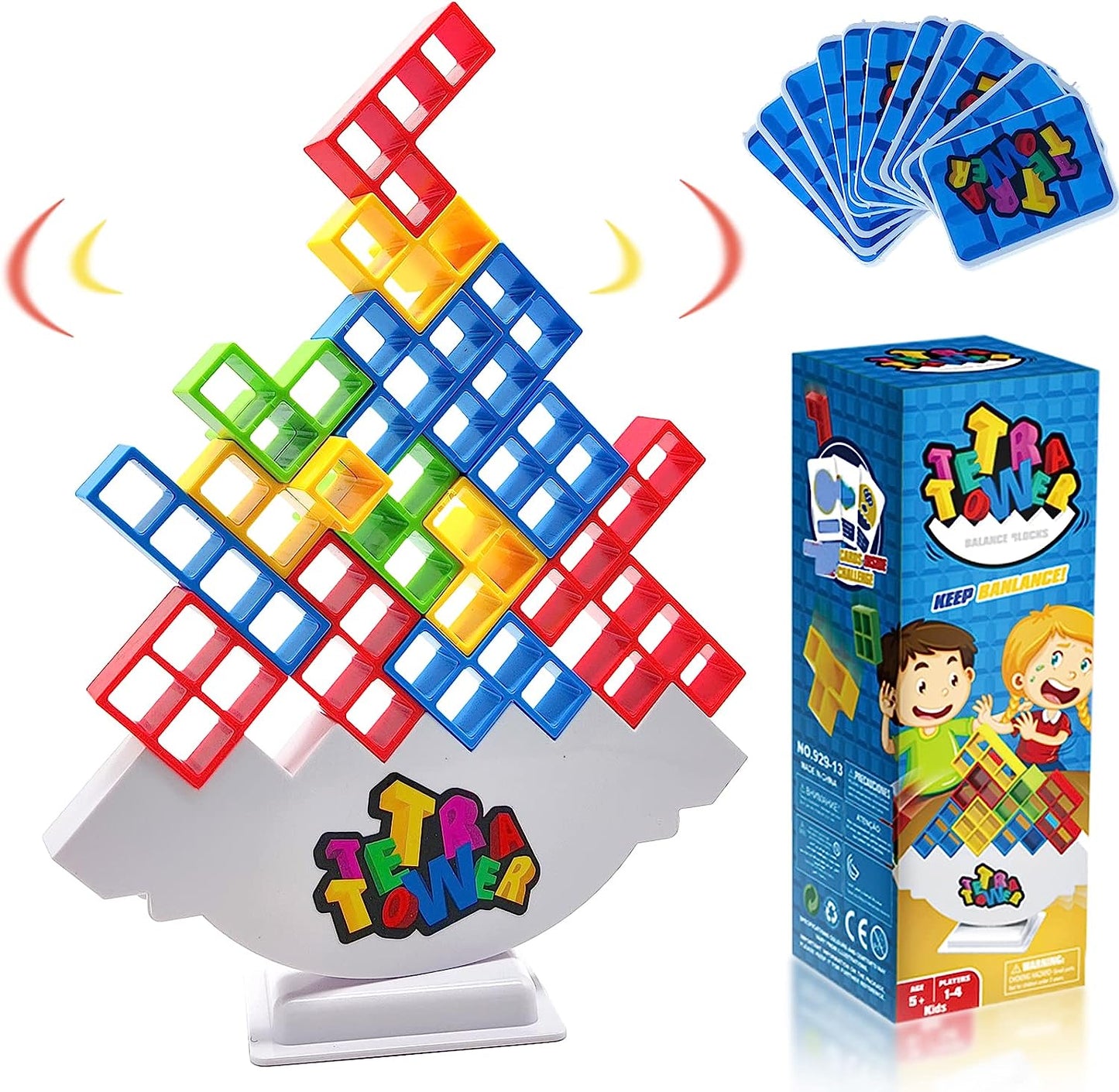 Tetra Turm - Spannendes Stapelspiel für Kinder und Erwachsene