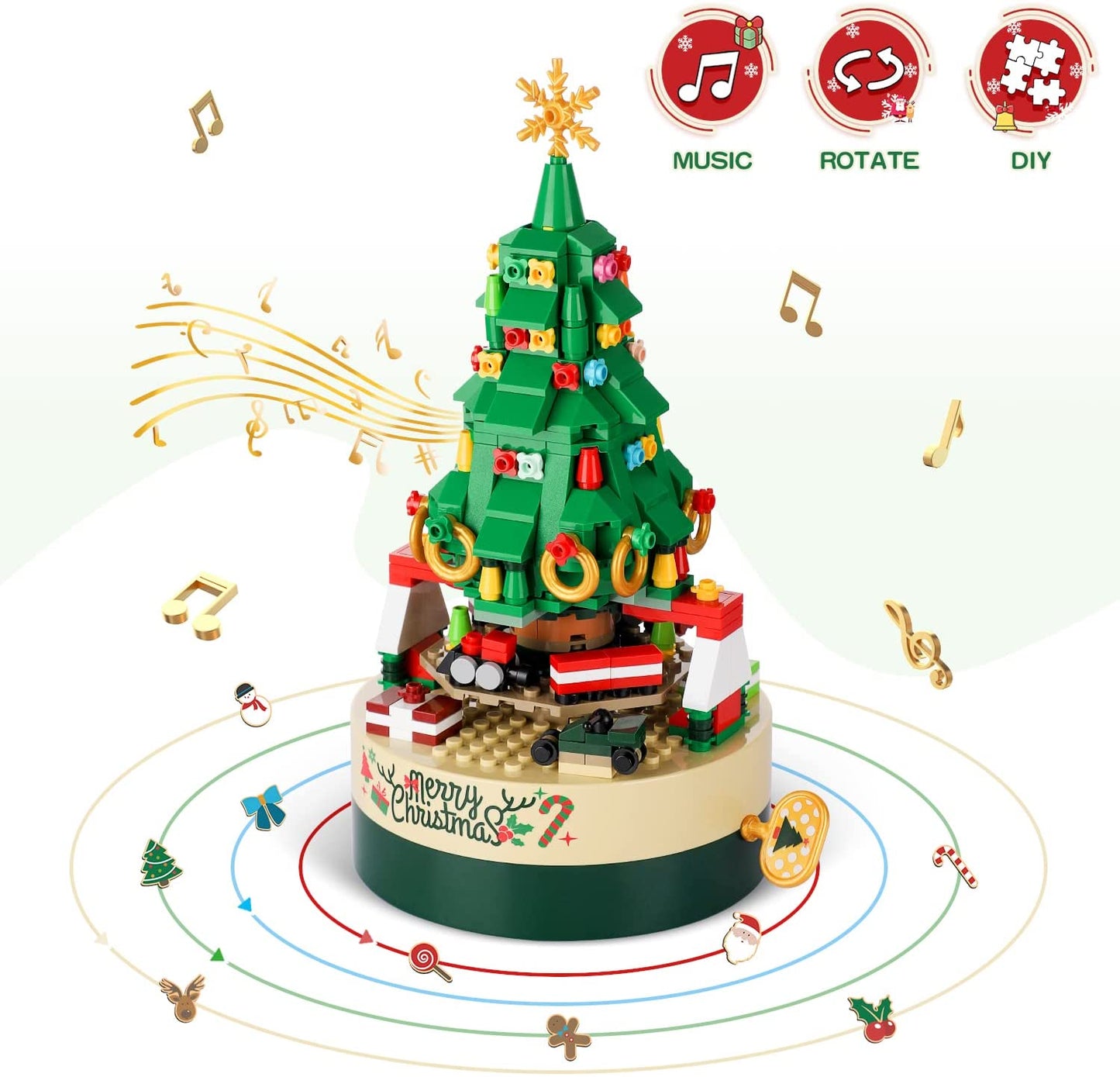 Weihnachtsbaum Baukasten für Kinder (360 Teile)