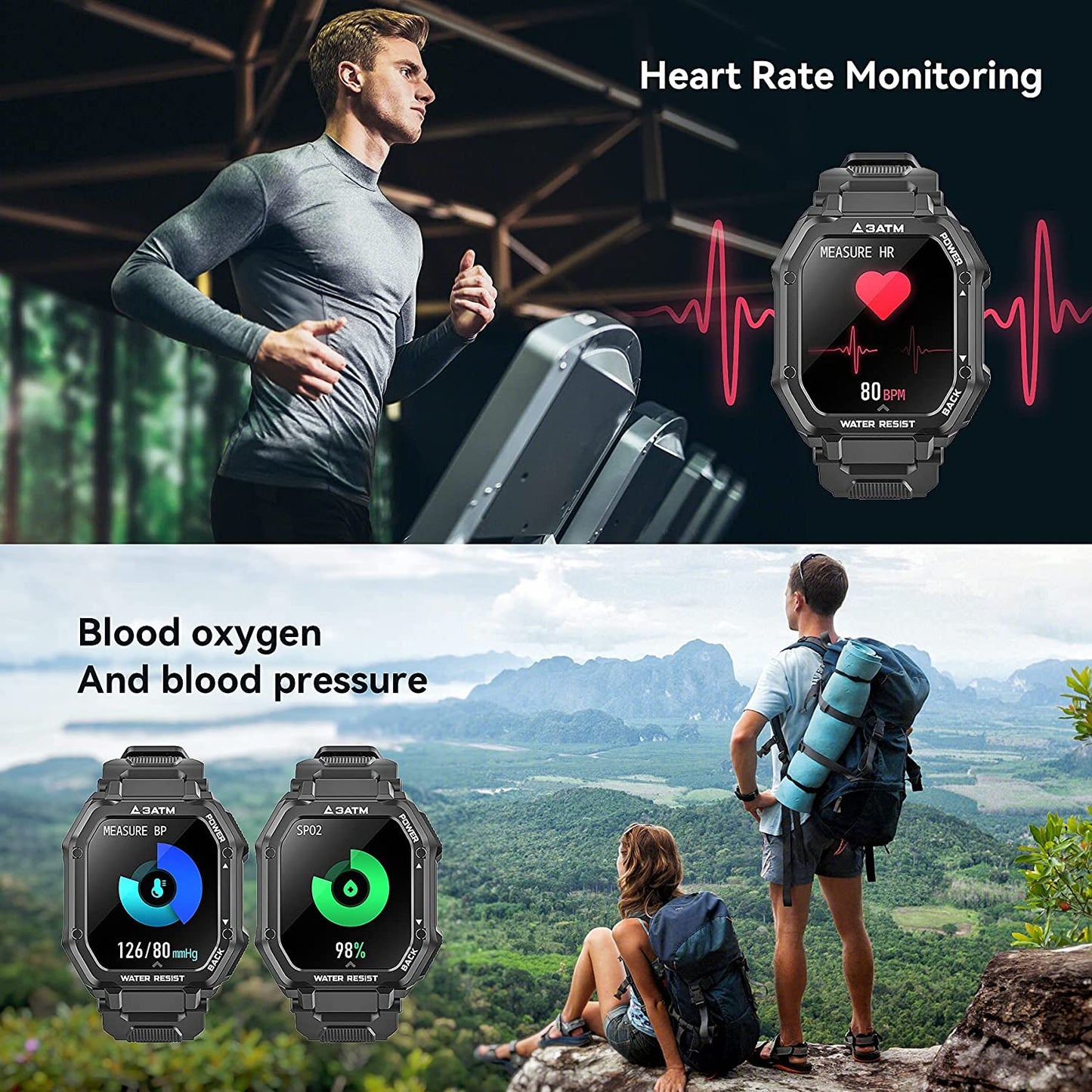 SmartTactics - Wasserdichte und stoßfeste Smart Watch