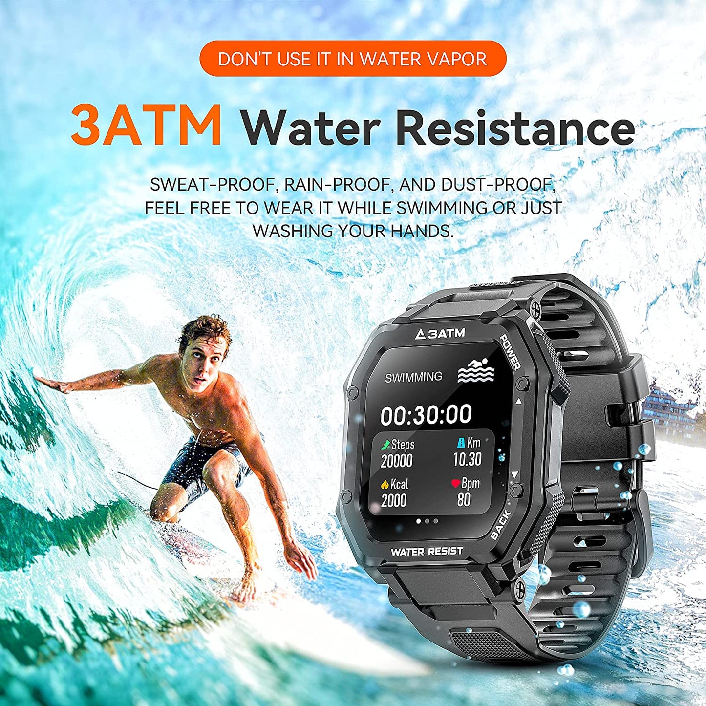 SmartTactics - Wasserdichte und stoßfeste Smart Watch