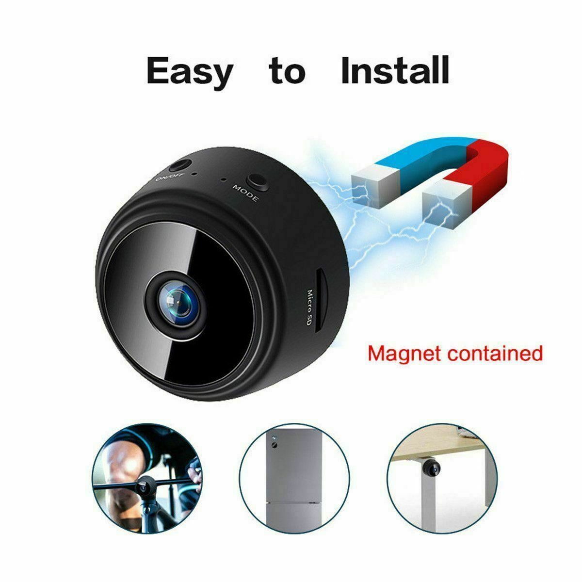 SecureCam - Kabellose magnetische Sicherheitskamera