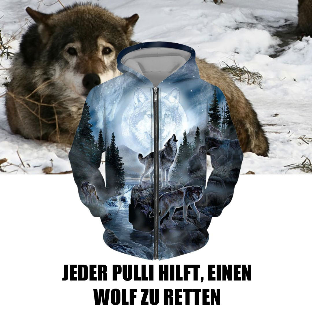 Wolf Mission Kapuzenpullover