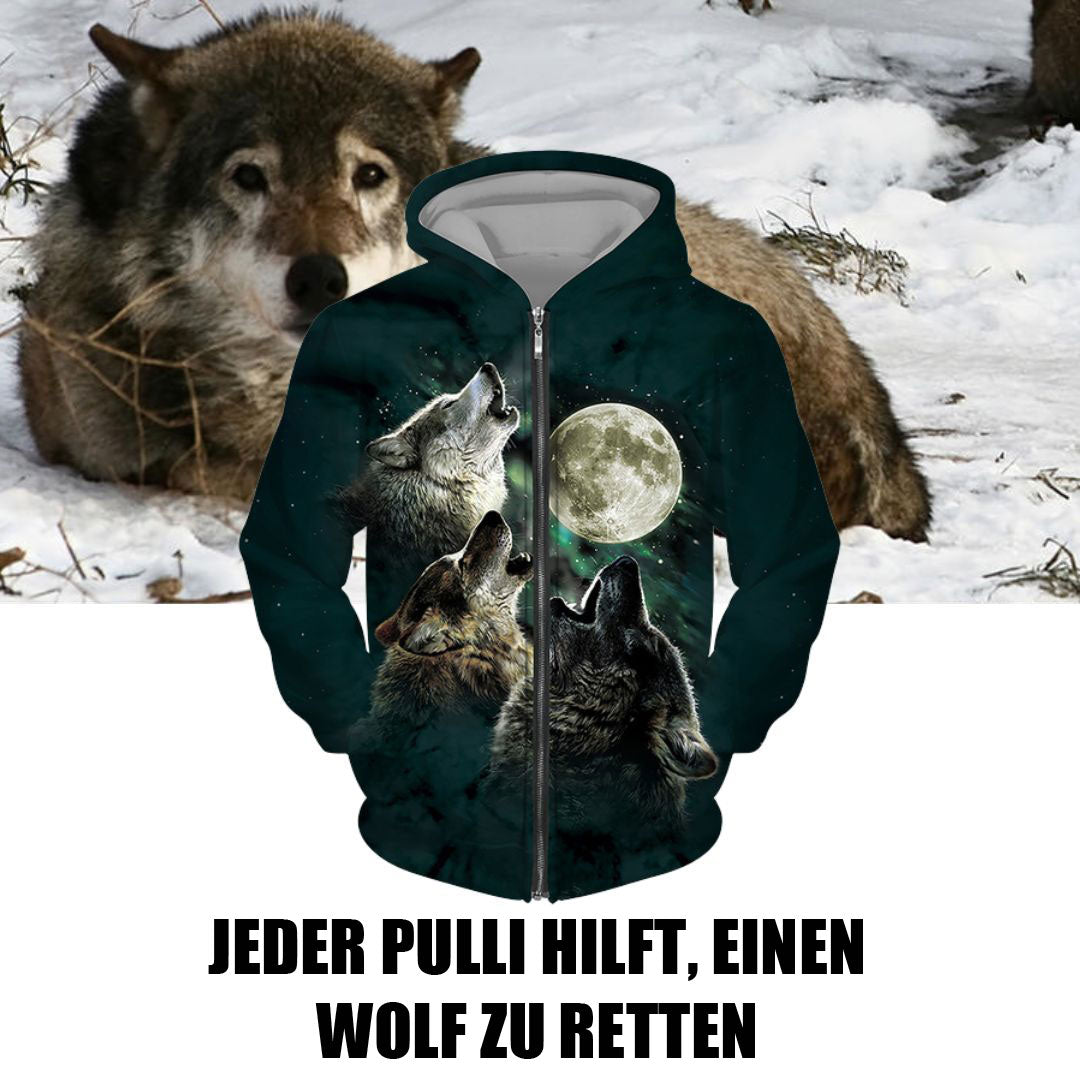 Wolf Mission Kapuzenpullover