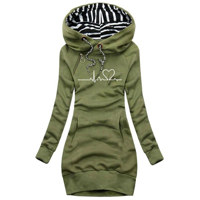 Heartbeat™ - Kuscheliger und Langer Kapuzenpullover