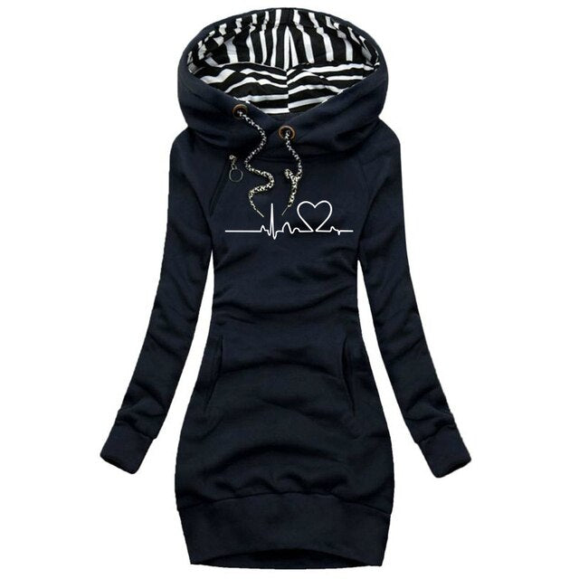 Heartbeat™ - Kuscheliger und Langer Kapuzenpullover