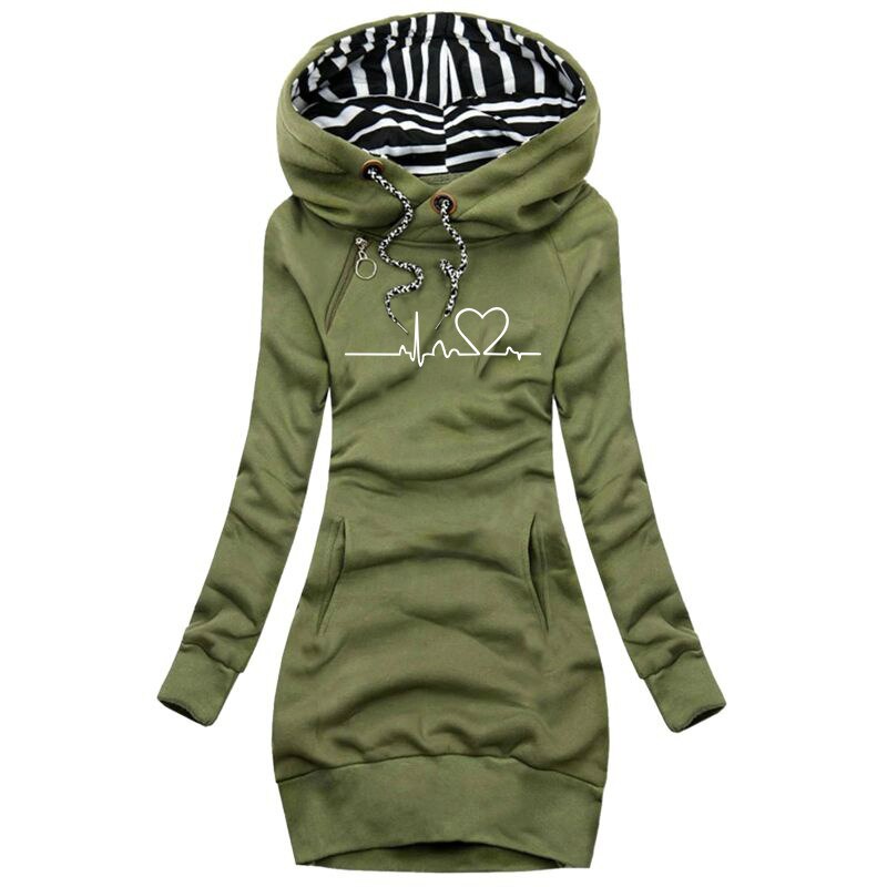 Heartbeat™ - Kuscheliger und Langer Kapuzenpullover