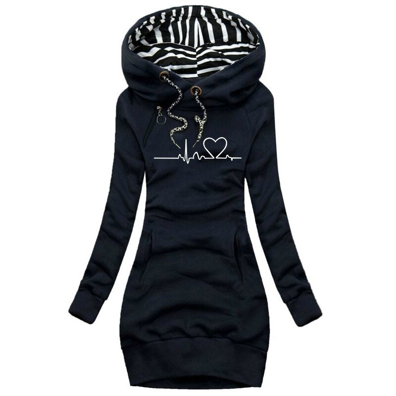Heartbeat™ - Kuscheliger und Langer Kapuzenpullover