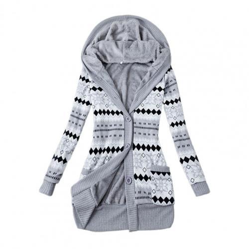Damen Strickjacke mit Fleece Fütterung