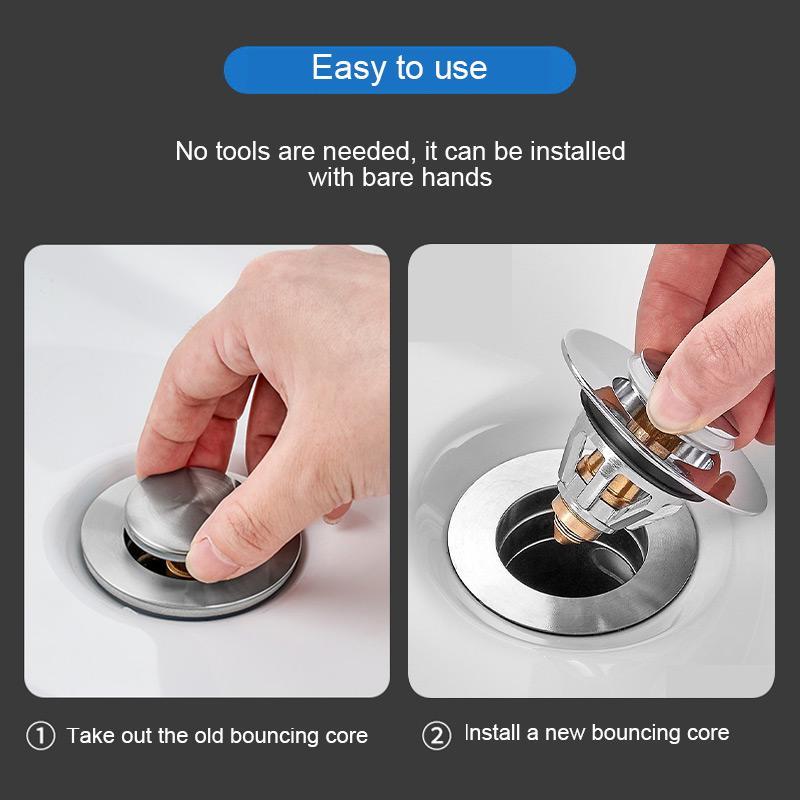 DrainPush - Edelstahl Abflussfilter