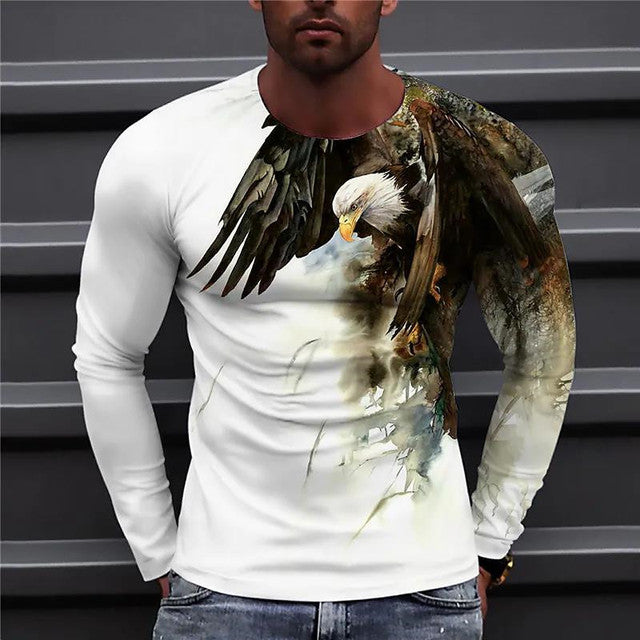 Eagle - Komfortabler Langarm Pullover mit Adlermotiv
