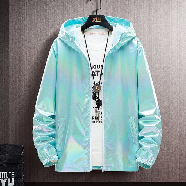 Colorshine - Reflektierende & Wasserdichte Regenbogen Kapuzenjacke