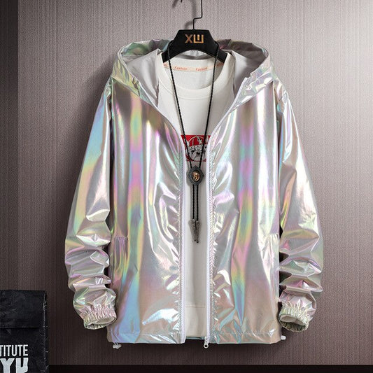 Colorshine - Reflektierende & Wasserdichte Regenbogen Kapuzenjacke
