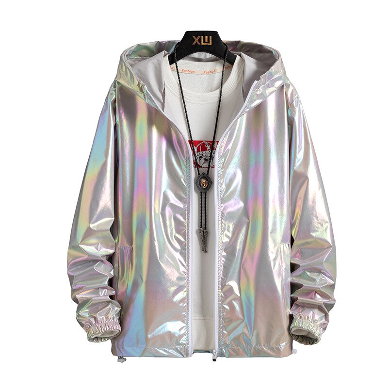 Colorshine - Reflektierende & Wasserdichte Regenbogen Kapuzenjacke