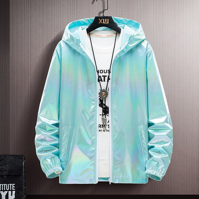 Colorshine - Reflektierende & Wasserdichte Regenbogen Kapuzenjacke