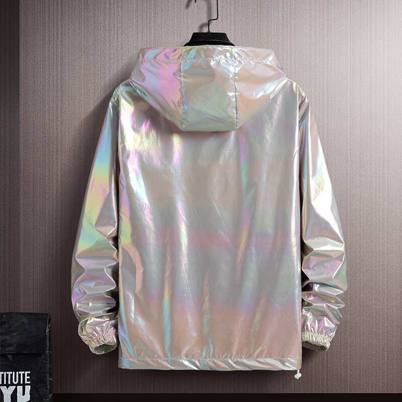 Colorshine - Reflektierende & Wasserdichte Regenbogen Kapuzenjacke