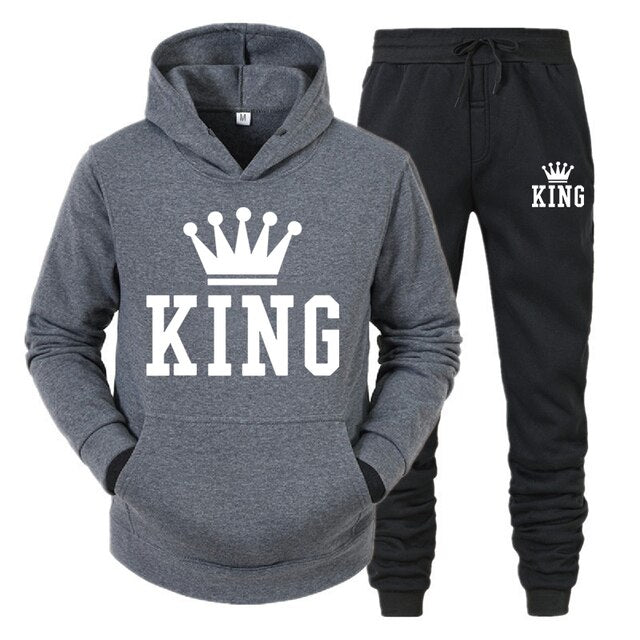 King - Komfortabler Herren Jogginganzug Set