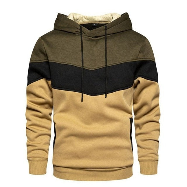 Komfortabler und Bunter Fleece Kapuzenpullover