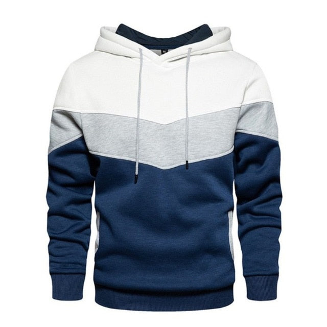 Komfortabler und Bunter Fleece Kapuzenpullover