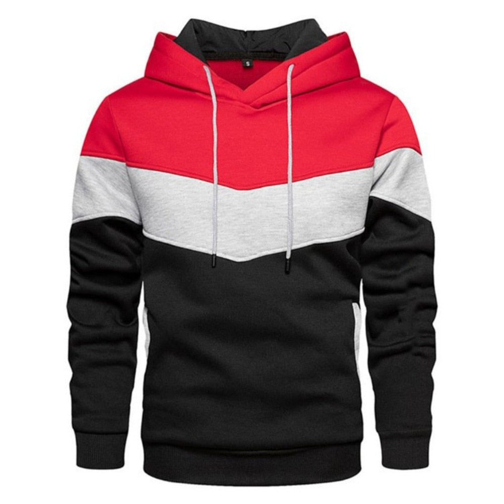 Komfortabler und Bunter Fleece Kapuzenpullover