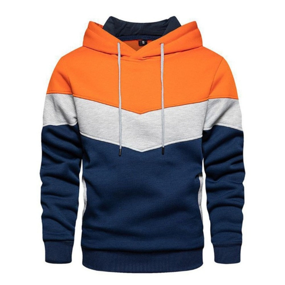 Komfortabler und Bunter Fleece Kapuzenpullover