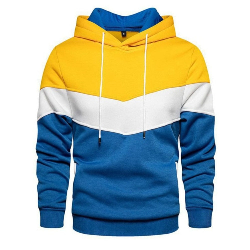 Komfortabler und Bunter Fleece Kapuzenpullover