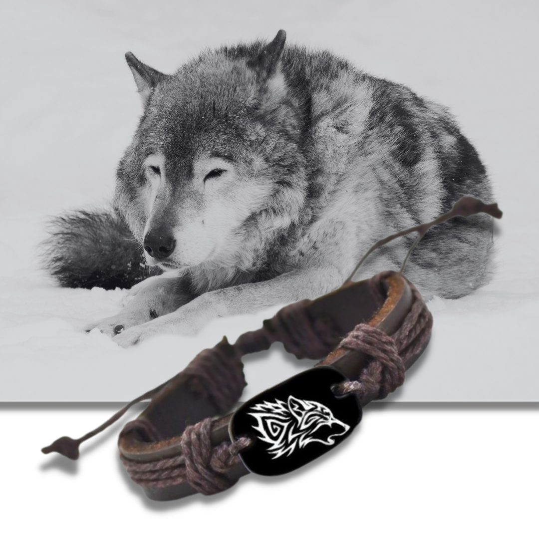 Rette einen Wolf Armband