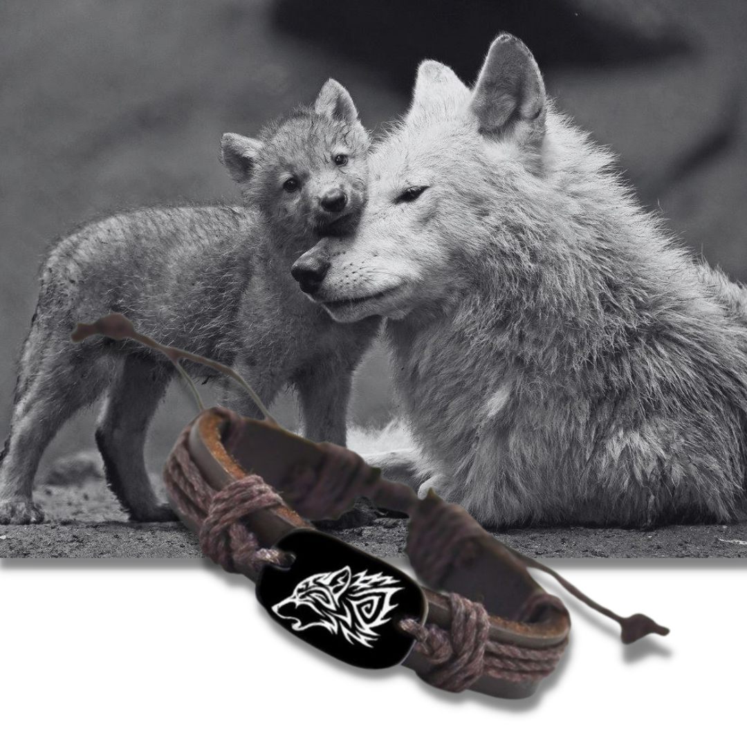 Rette einen Wolf Armband