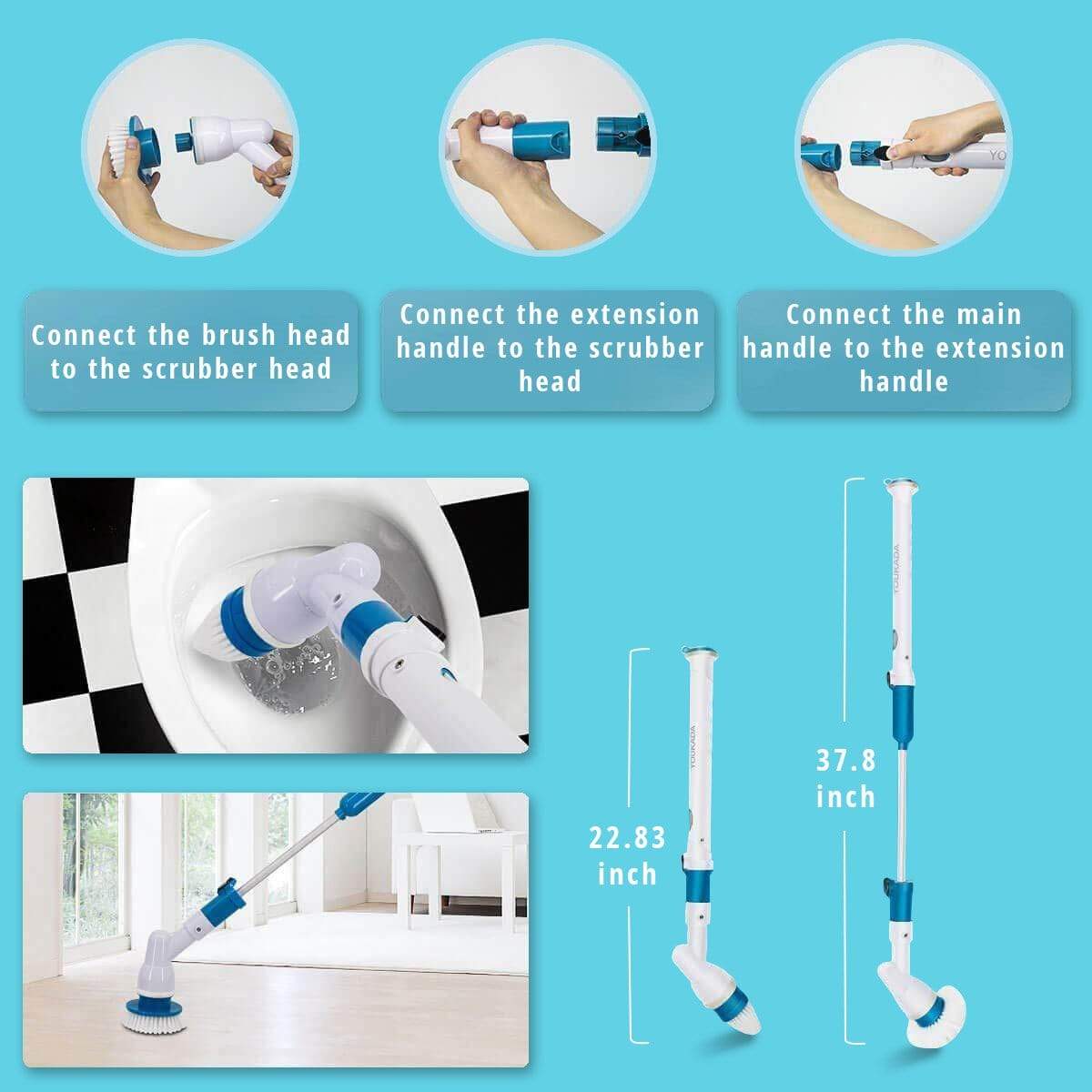 Scrub Pro - Kabellose Reinigungsbürste