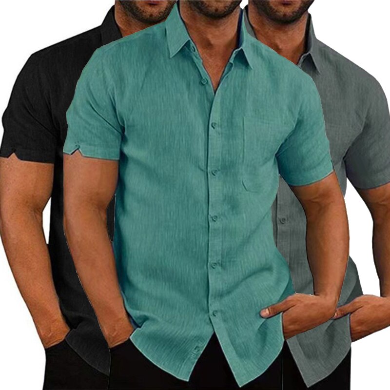 CAPONE - Modisches Baumwolle Leinen Shirts für Männer