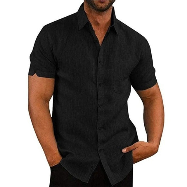CAPONE - Modisches Baumwolle Leinen Shirts für Männer