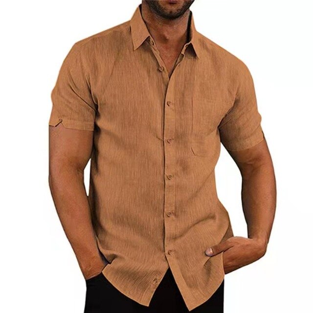 CAPONE - Modisches Baumwolle Leinen Shirts für Männer