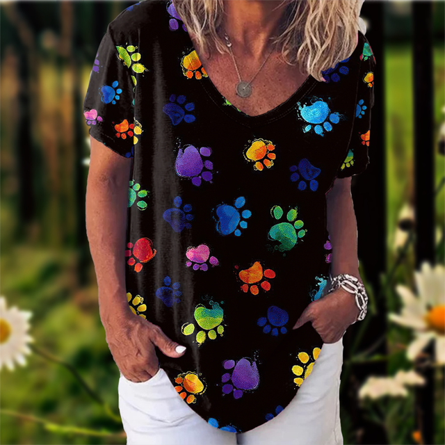 Colorpaw - Komfortables und süßes Pfoten T-Shirt