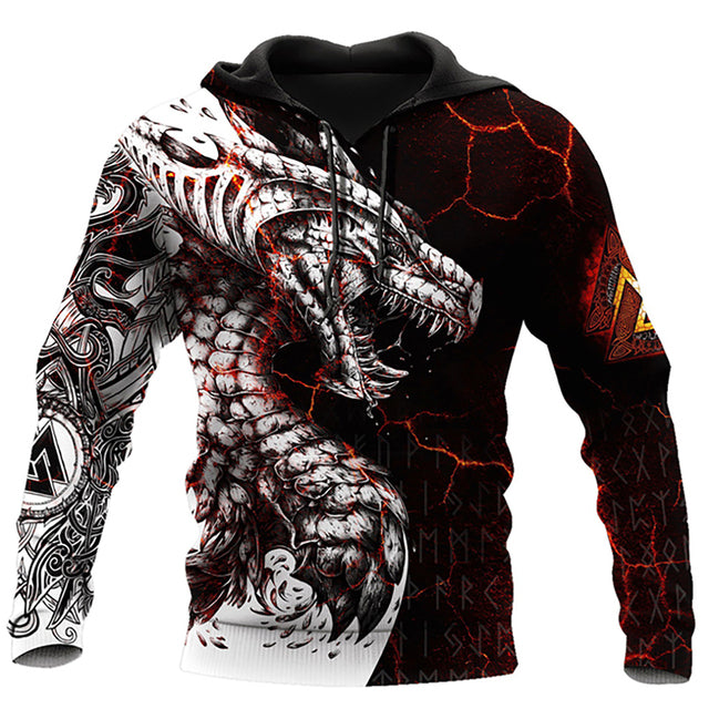 Dragonfire - Komfortabler Drachen Kapuzenpullover