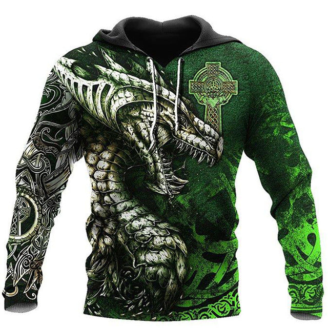 Dragonfire - Komfortabler Drachen Kapuzenpullover