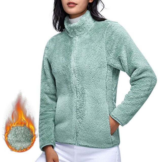 Haily - Kuschelige und Warme Teddy Fleece Jacke