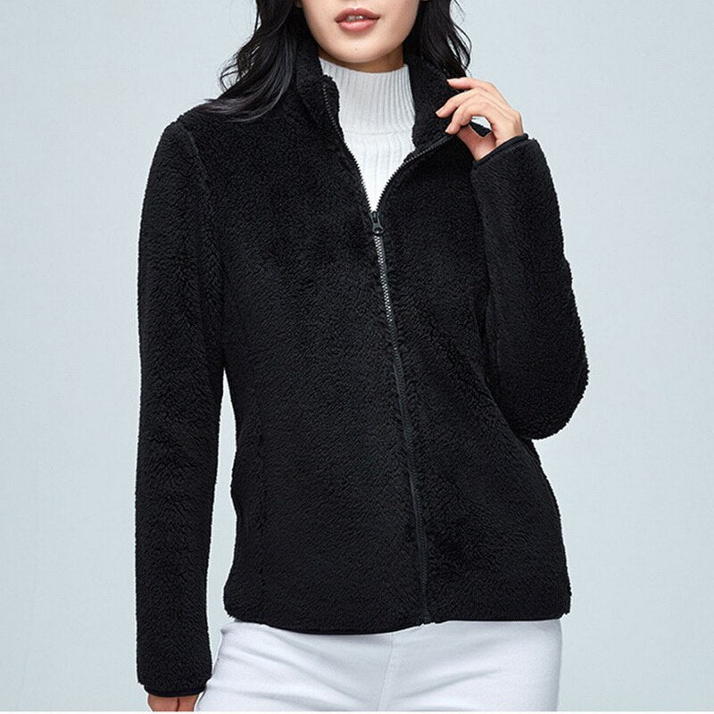 Haily - Kuschelige und Warme Teddy Fleece Jacke