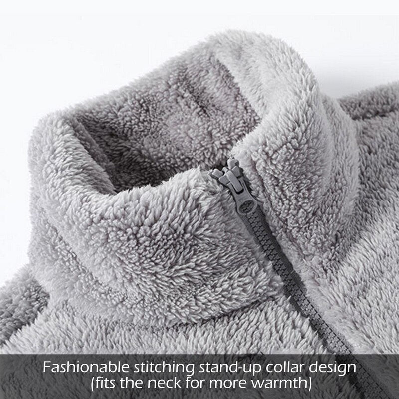 Haily - Kuschelige und Warme Teddy Fleece Jacke