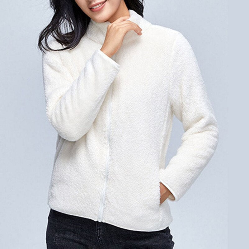 Haily - Kuschelige und Warme Teddy Fleece Jacke
