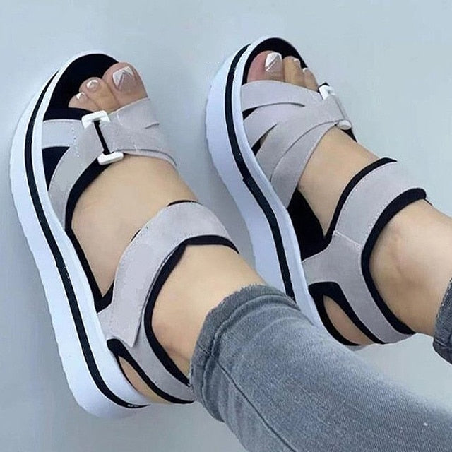 Gabriela - Komfortable Plateau Sandalen