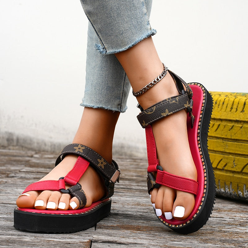 LUISA - Bequeme Damen Sandalen mit Schnalle