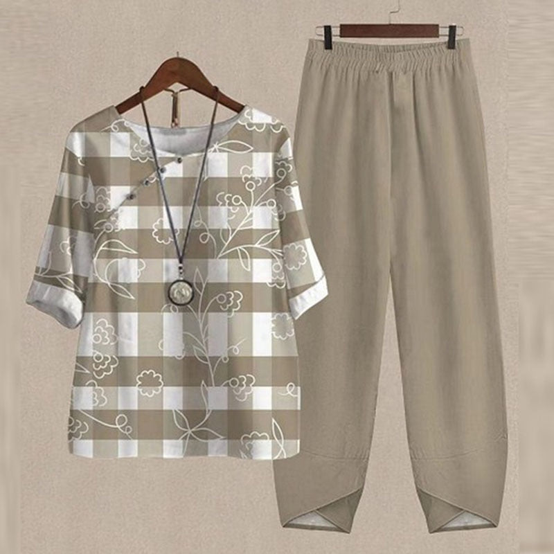 Brigitte - Komfortables Sommer Set (Hose + Oberteil)