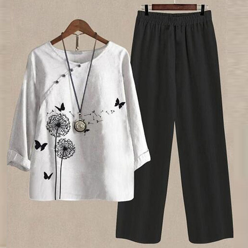 Brigitte - Komfortables Sommer Set (Hose + Oberteil)