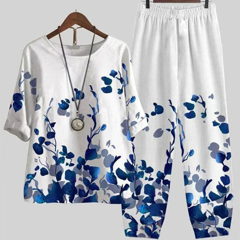 Brigitte - Komfortables Sommer Set (Hose + Oberteil)