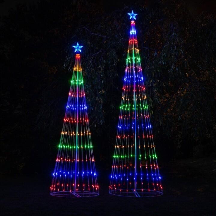 Multi-farbige animierte LED-Weihnachtsbaum-Lichtshow - 1+1 GRATIS!