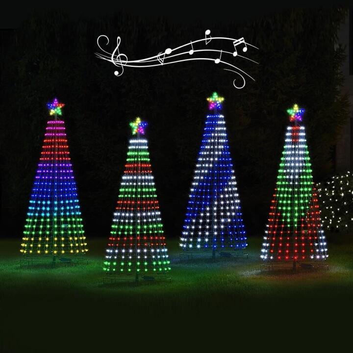 Multi-farbige animierte LED-Weihnachtsbaum-Lichtshow - 1+1 GRATIS!