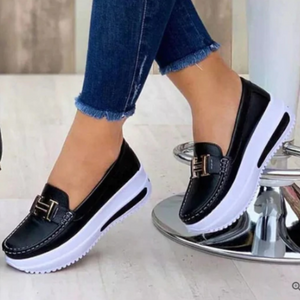 Damen Mokassins mit Plateau